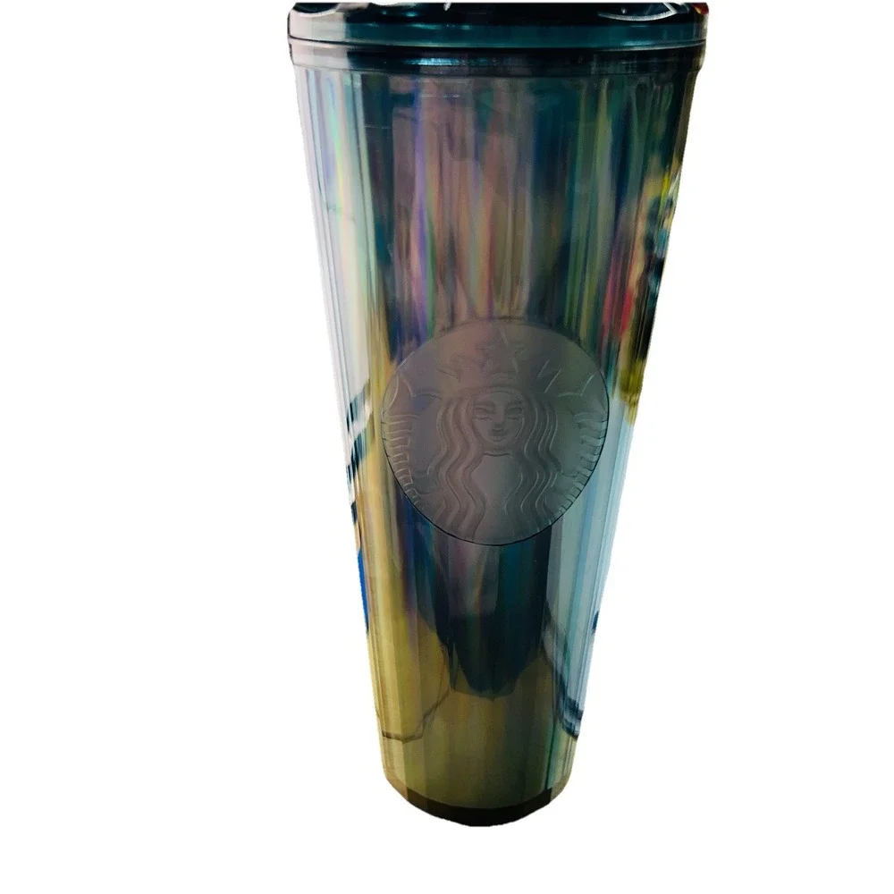Starbucks Tumbler Ocean Kaleidoscope Venti 24OZ‎ Iridescent Blue